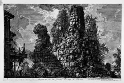 Via Appia, graf in Albano Laziale door Giovanni Battista Piranesi